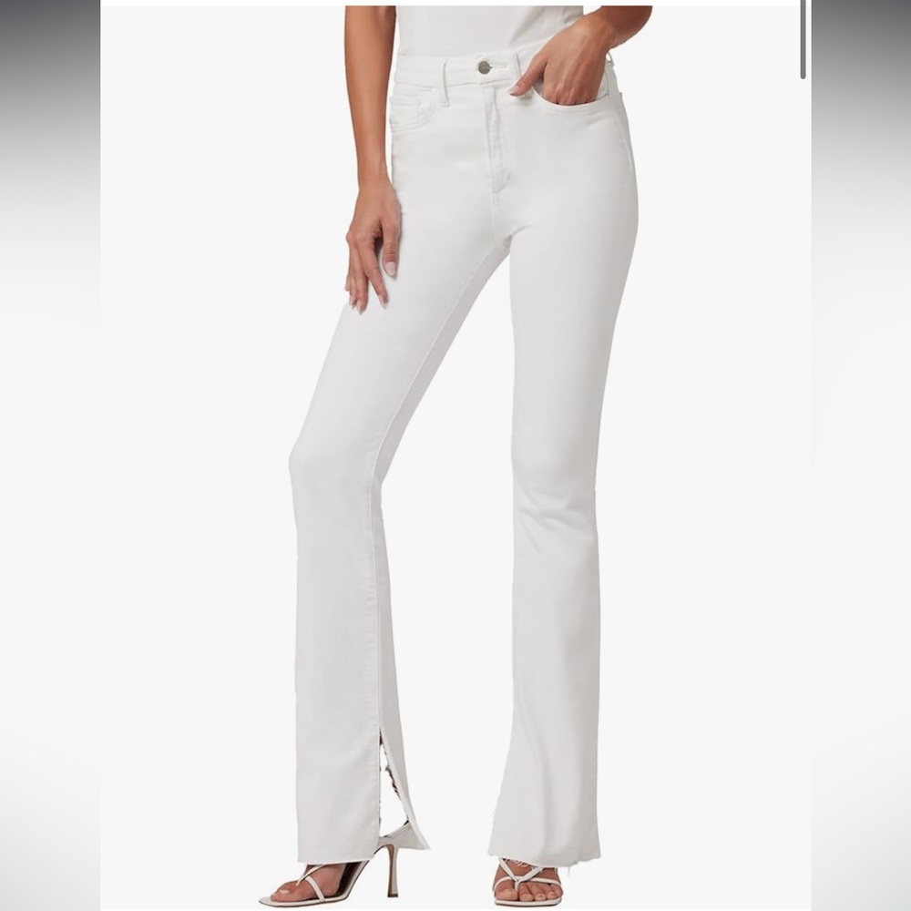 Joe's Jeans Hi Honey White Flare Wide Leg Denim